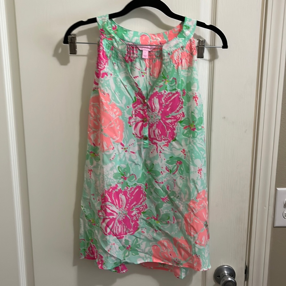 Lilly Pulitzer Large tank top, 100% silk